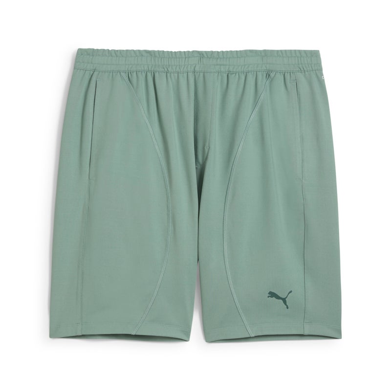 PUMA CLOUDSPUN 7" Mens Green Knit Shorts - Image 4